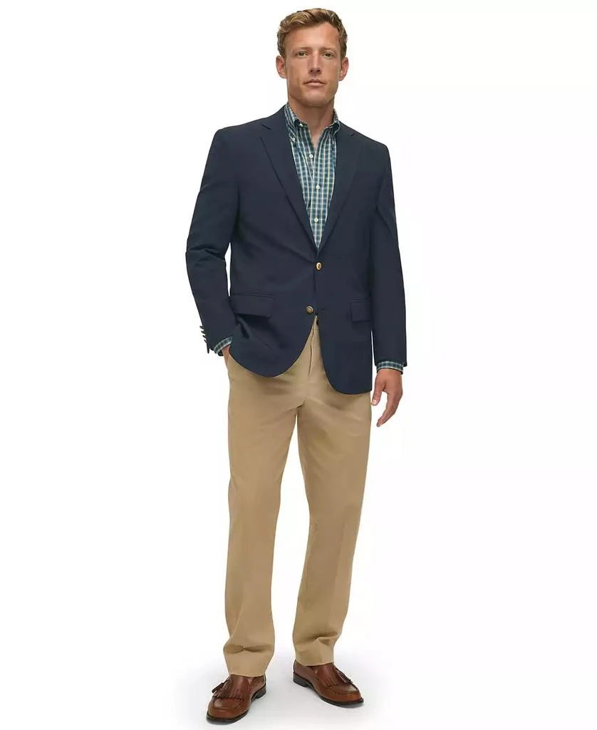 商品Brooks Brothers|Men's Classic-Fit Navy Stretch Wool Blend Blazer,价格¥2104,第4张图片详细描述
