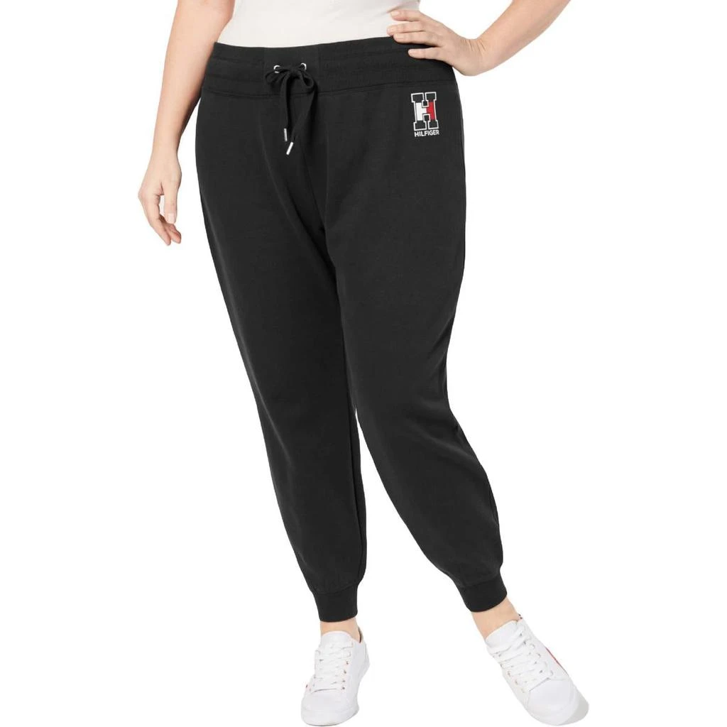 商品Tommy Hilfiger|Tommy Hilfiger Sport Womens Plus Fitness Activewear Jogger Pants,价格¥124,第2张图片详细描述