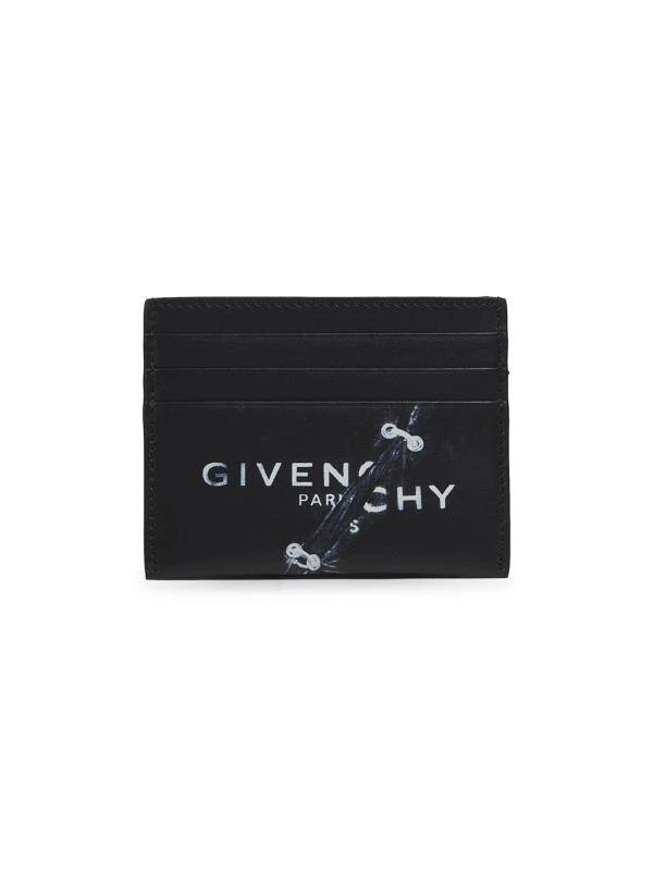 商品Givenchy|Logo-Print Leather Card Holder,价格¥2150,第1张图片