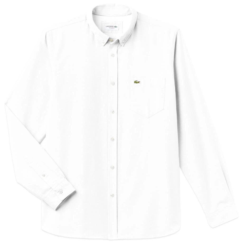 商品Lacoste|Lacoste Long Sleeve Oxford Shirt CH4976 - White,价格¥884,第1张图片