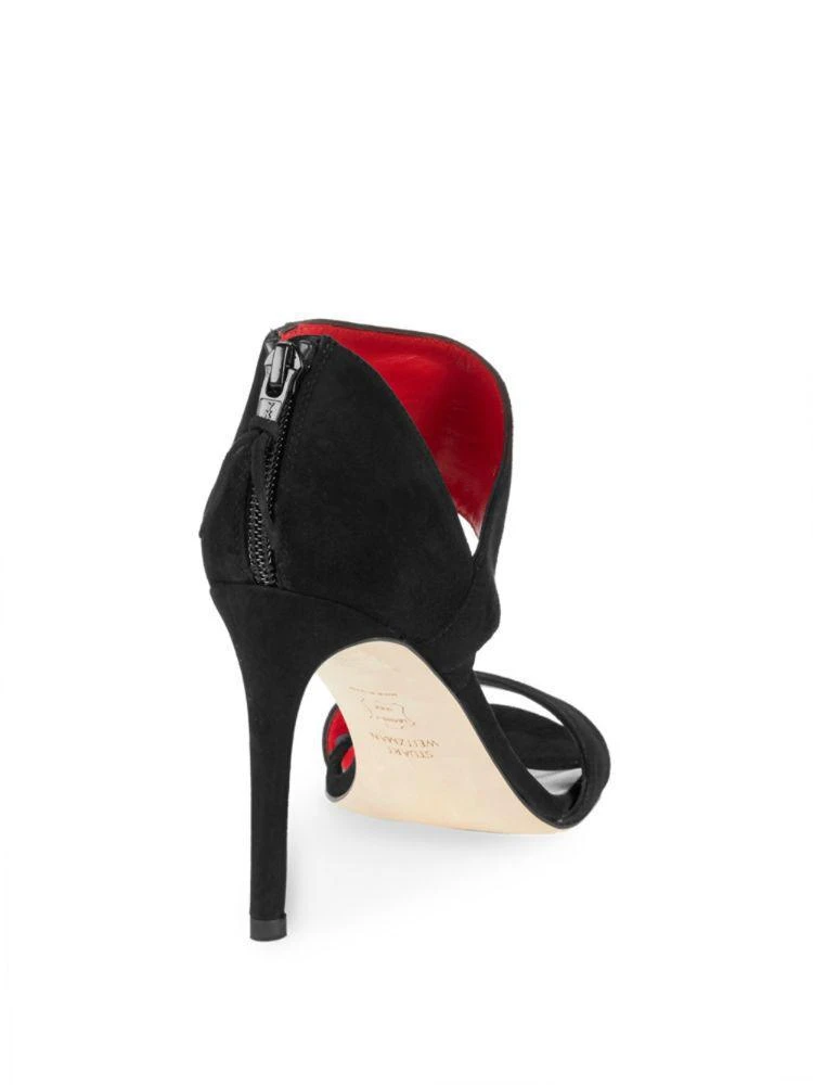 商品Stuart Weitzman|Getonup Suede Open-Toe Sandals,价格¥947,第2张图片详细描述