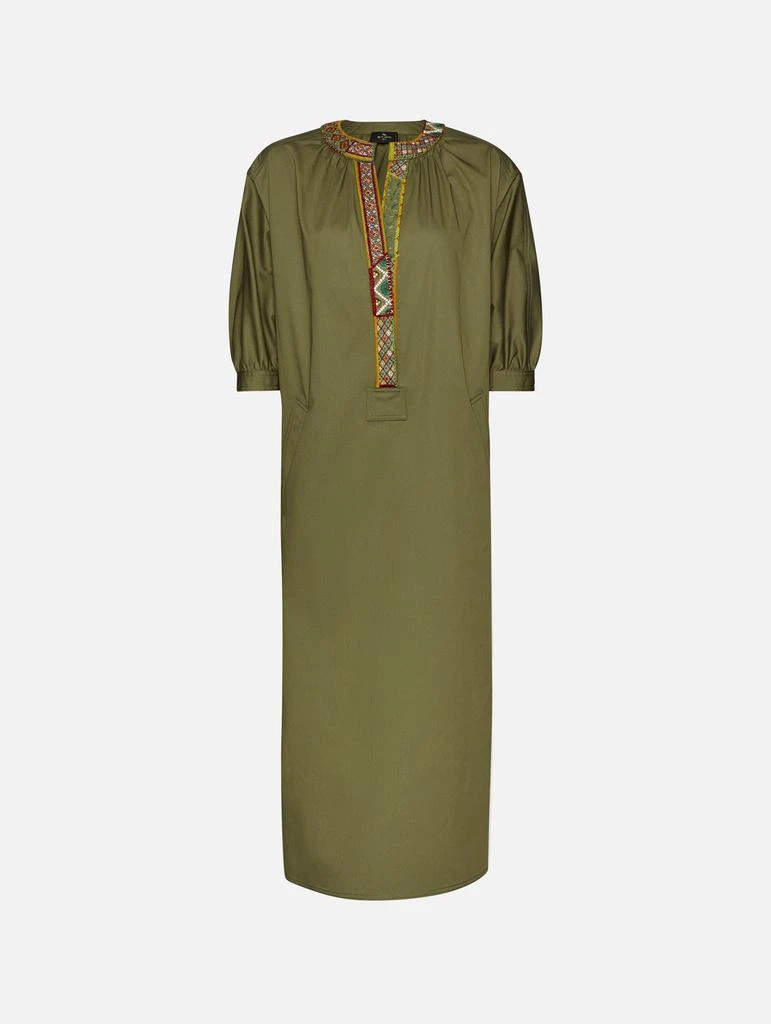 商品ETRO|Embroidered Cotton Tunic Dress,价格¥5287,第1张图片