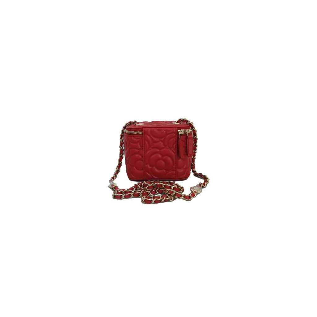 商品Chanel|Chanel Camellia Flower Vanity Crossbody Bag Red,价格¥21537,第3张图片详细描述