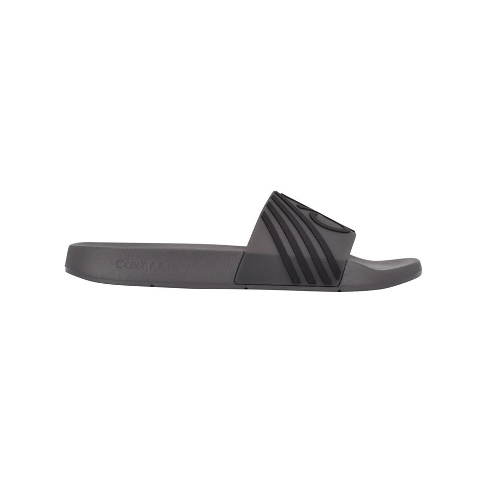 商品Calvin Klein|Men's Averil Slide Slip-on Sandals,价格¥368,第2张图片详细描述