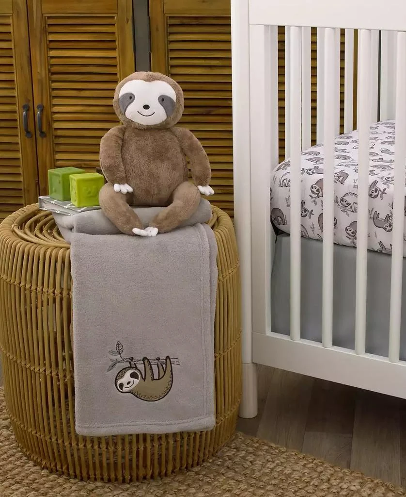 商品Macy's|Sloth Let's Hang Out Super Soft Plush Baby Blanket with Applique, 30" x 40",价格¥102,第3张图片详细描述