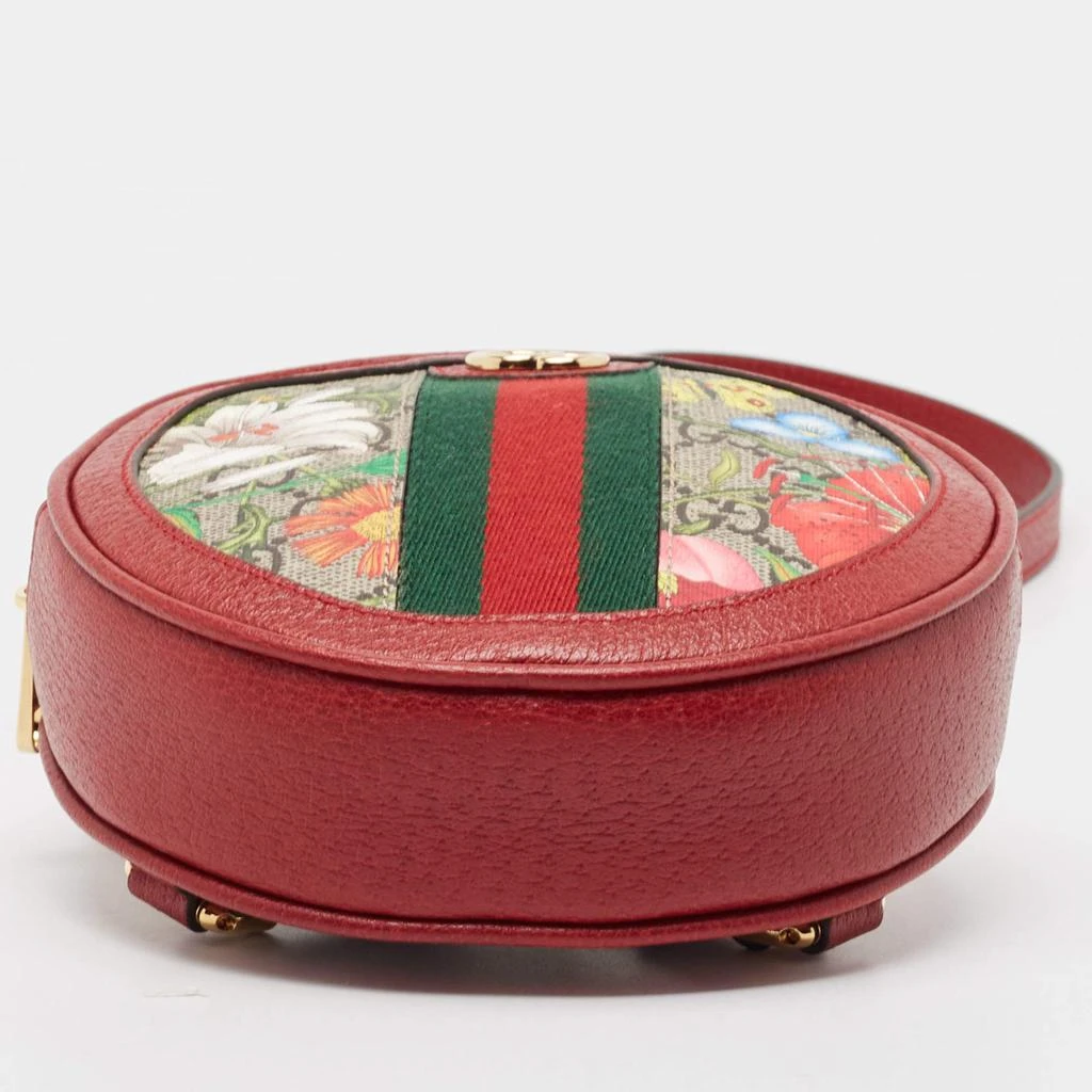 Gucci Red GG Supreme Canvas and Leather Floral Ophidia Backpack 商品