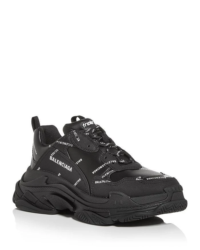 商品Balenciaga|Men's Triple S All Over Logo Low Top Sneakers ,价格¥8186,第1张图片