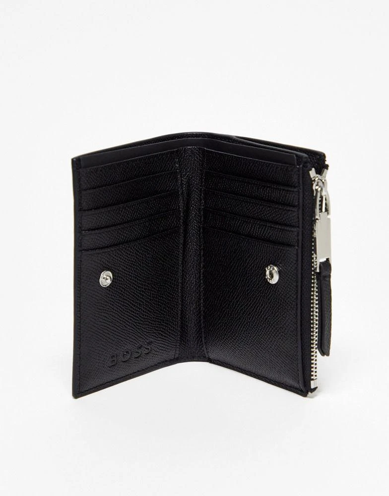 商品BOSS by Hugo Boss|BOSS Orange Cindy leather zip purse in black,价格¥947,第4张图片详细描述