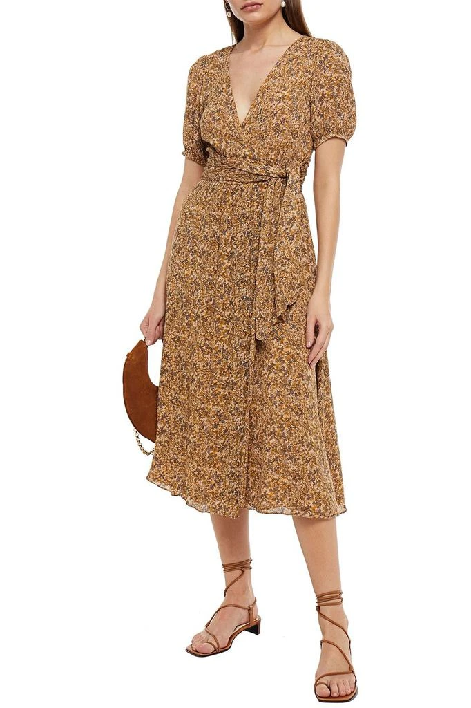 商品ba&sh|Noemi printed crepon midi wrap dress,价格¥946,第2张图片详细描述