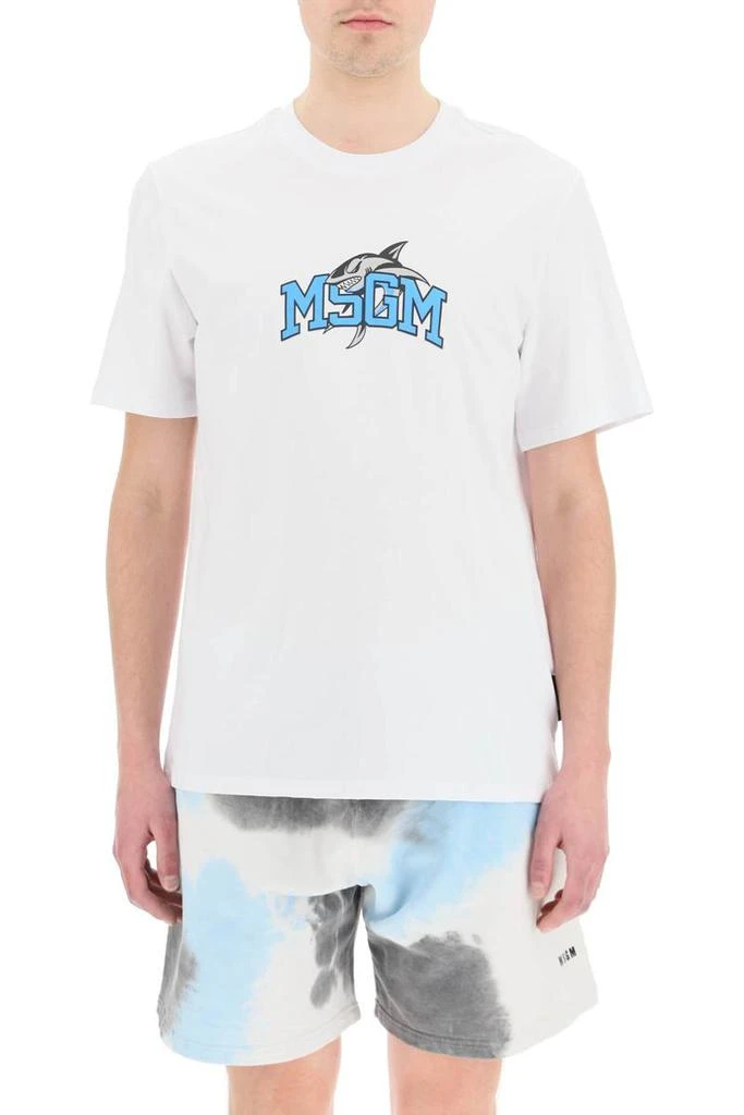 商品MSGM|Msgm logo print t-shirt,价格¥687,第2张图片详细描述