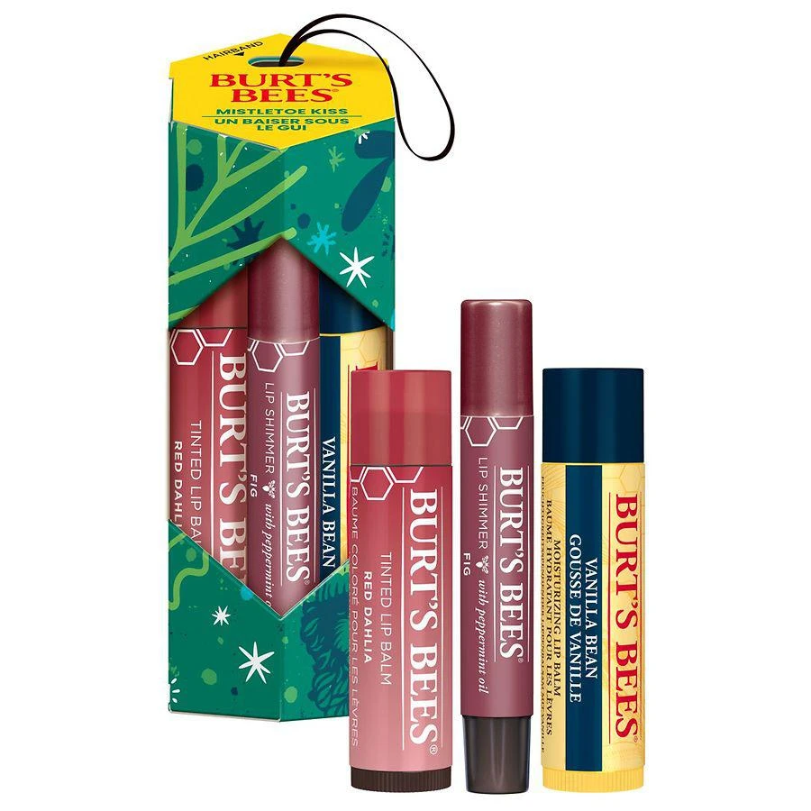 商品Burt's Bees|Mistletoe Kiss Red Collection Gift Set, Lip Balm/Shimmer/Tinted,价格¥101,第3张图片详细描述