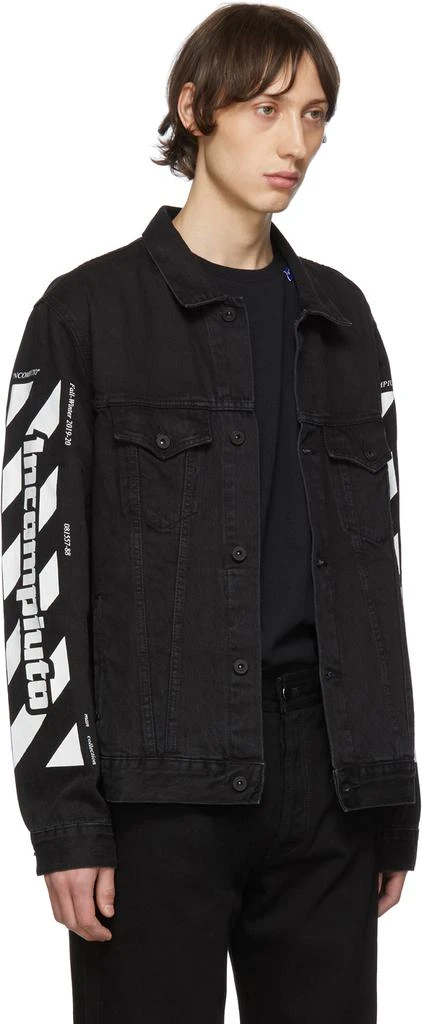 商品Off-White|SSENSE Exclusive Black Denim Incomplete Jacket 外套,价格¥2628,第2张图片详细描述