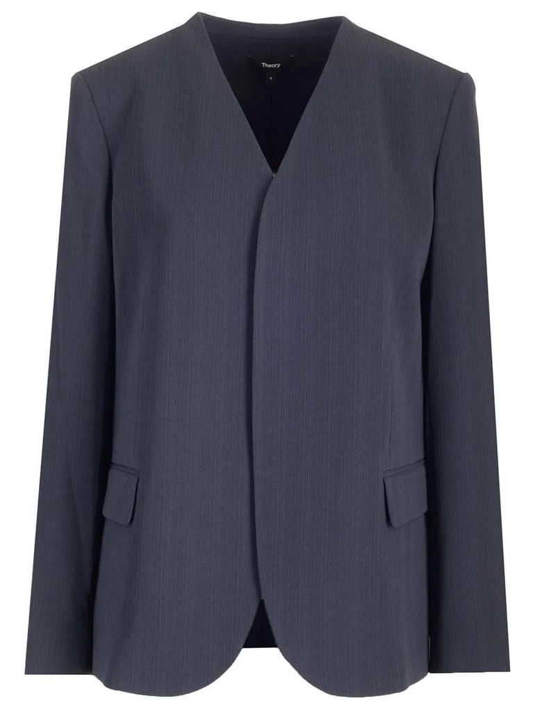 商品Theory|Theory V-Neck Long Sleeved Blazer,价格¥1456,第1张图片