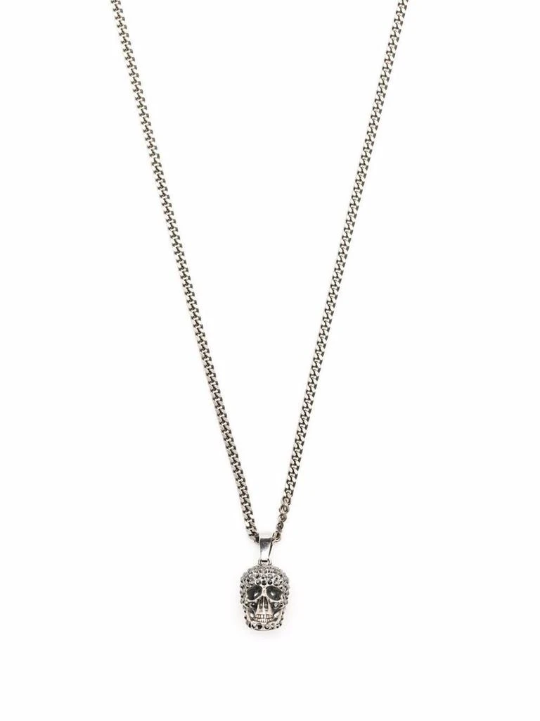 商品Alexander McQueen|ALEXANDER MCQUEEN - Pave' Skull Necklace,价格¥3745,第5张图片详细描述