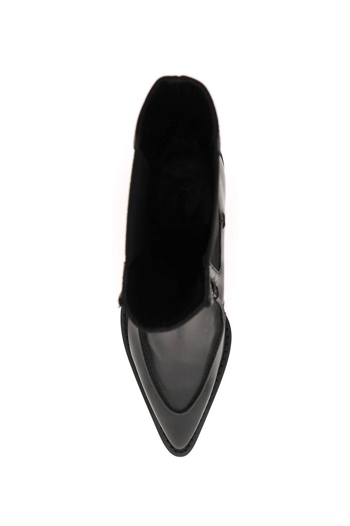 Khaite charleston leather ankle boots商品第2张图片规格展示