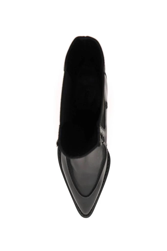 商品Khaite|Khaite charleston leather ankle boots,价格¥5873,第2张图片详细描述