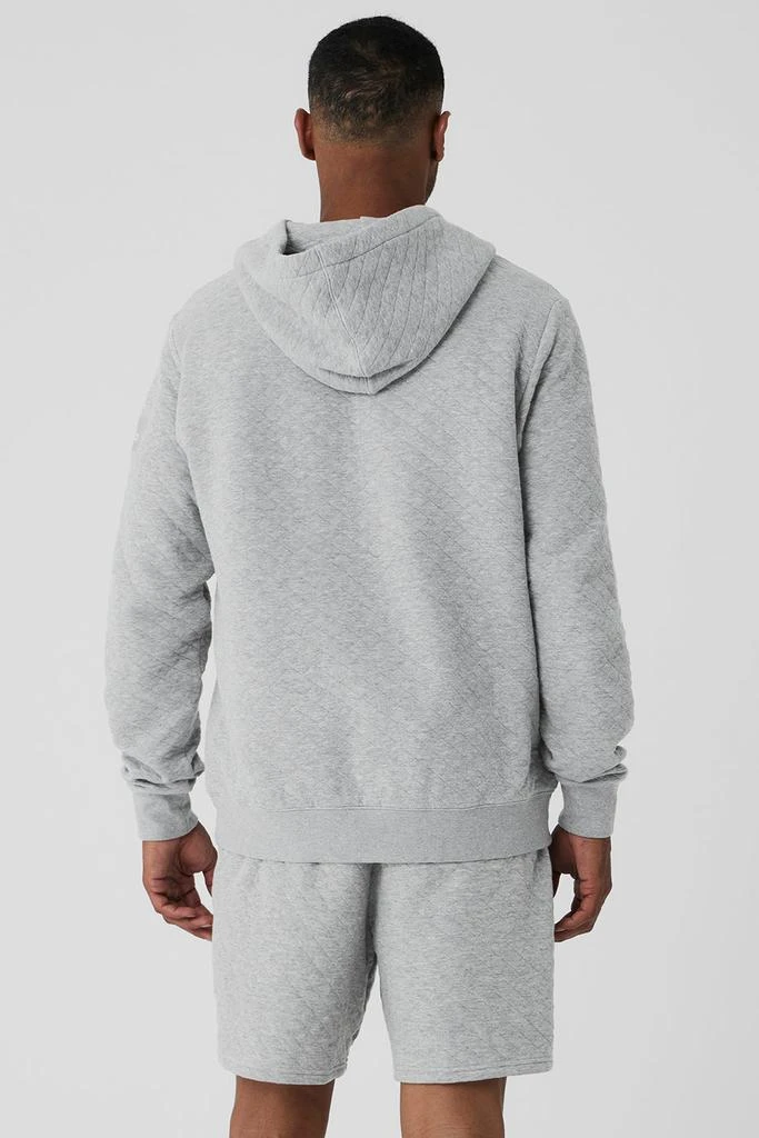 商品Alo|Quilted Stadium Hoodie - Athletic Heather Grey,价格¥1035,第2张图片详细描述