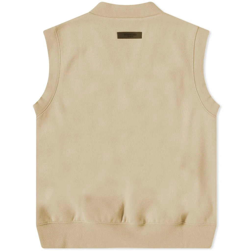 商品Essentials|Fear of God Essentials Pullover V-Neck Vest - Sand,价格¥425,第2张图片详细描述