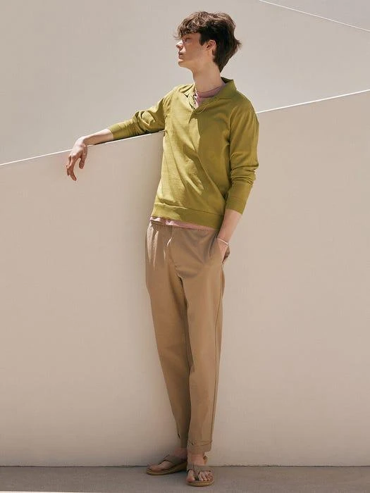 Cool-Yarn Knit Polo Shirt 商品