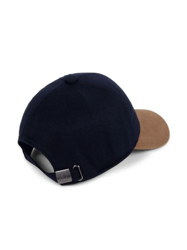 商品Bruno Magli|Suede & Cashmere Baseball Cap,价格¥813,第2张图片详细描述