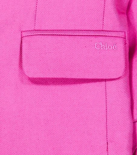 商品Chloé|亚麻与棉质西装外套,价格¥4138,第3张图片详细描述