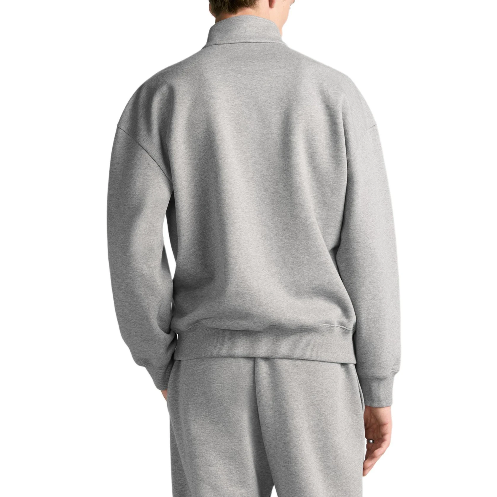 商品[国内直发] Dior|迪奥 标志刺绣半拉链长袖卫衣 男款 灰色,价格¥11145,第5张图片详细描述