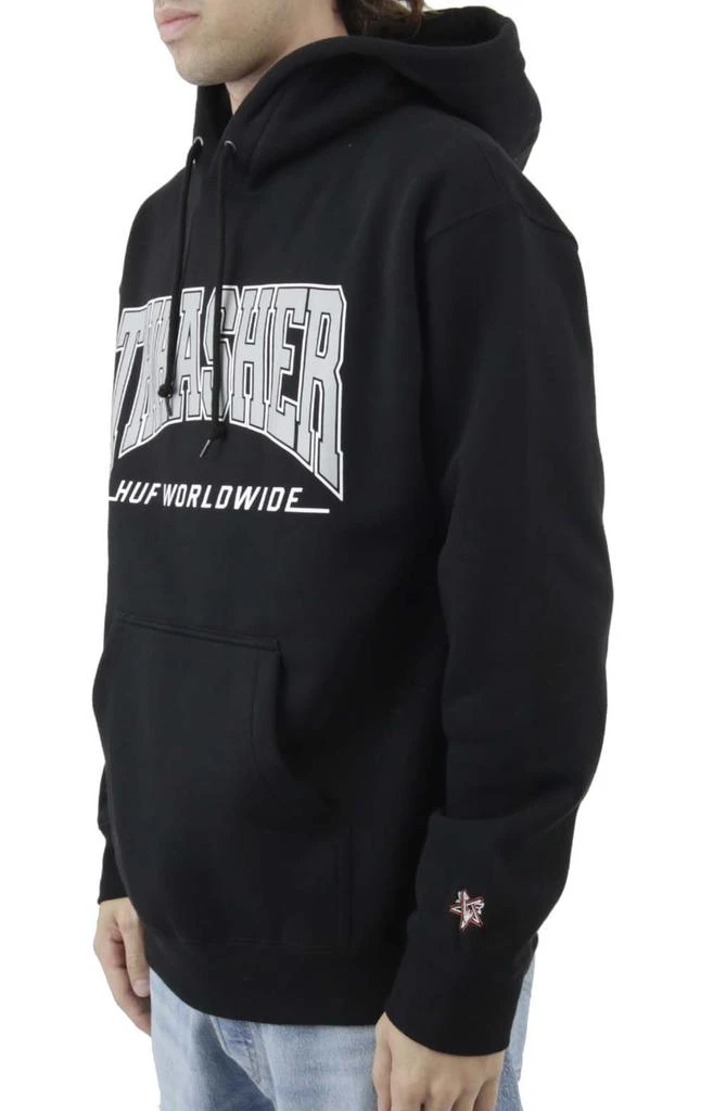 商品HUF|x Thrasher Bayview Pullover Hoodie - Black,价格¥388,第2张图片详细描述