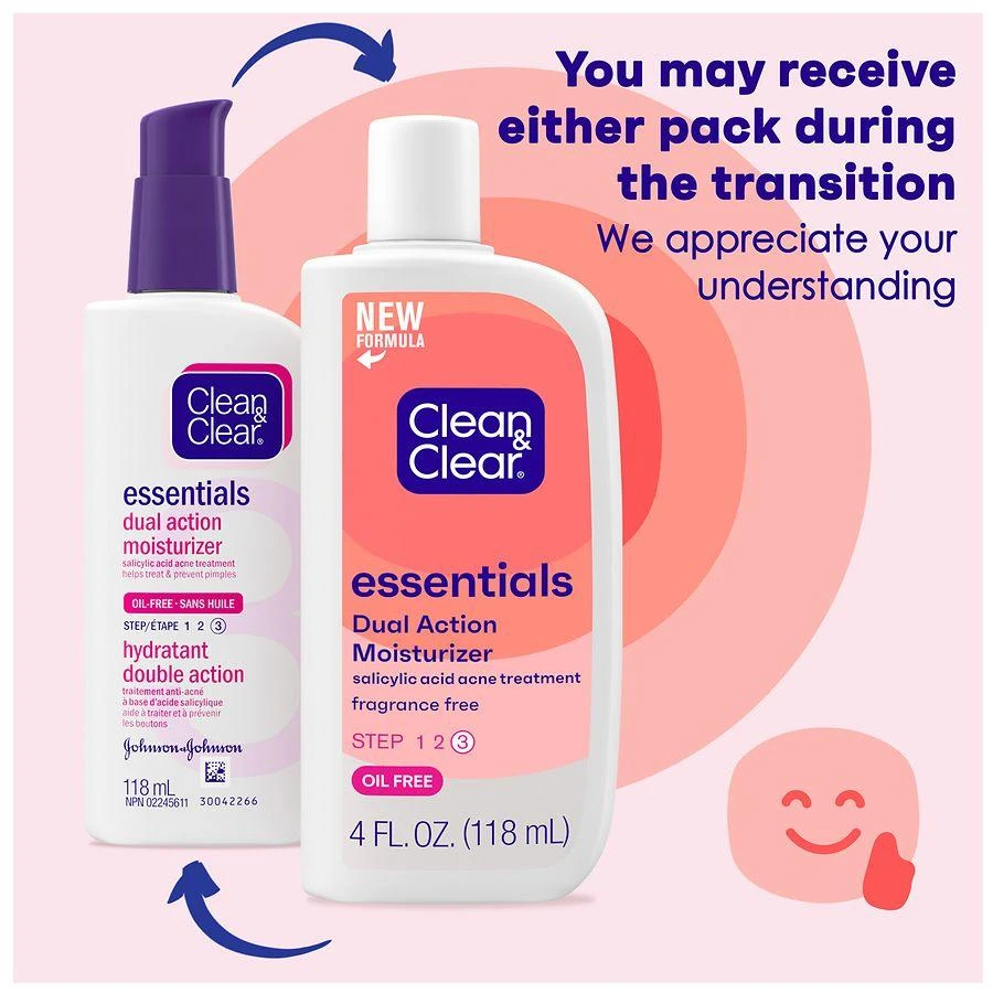 Essentials Dual Action Oil-Free Facial Moisturizer Salicylic Acid Acne Treatment Fragrance Free 商品