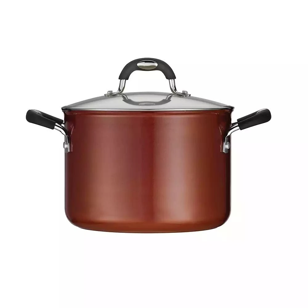 商品Tramontina|Style Ceramica Metallic Copper 6 Qt Covered Stock Pot,价格¥224,第2张图片详细描述