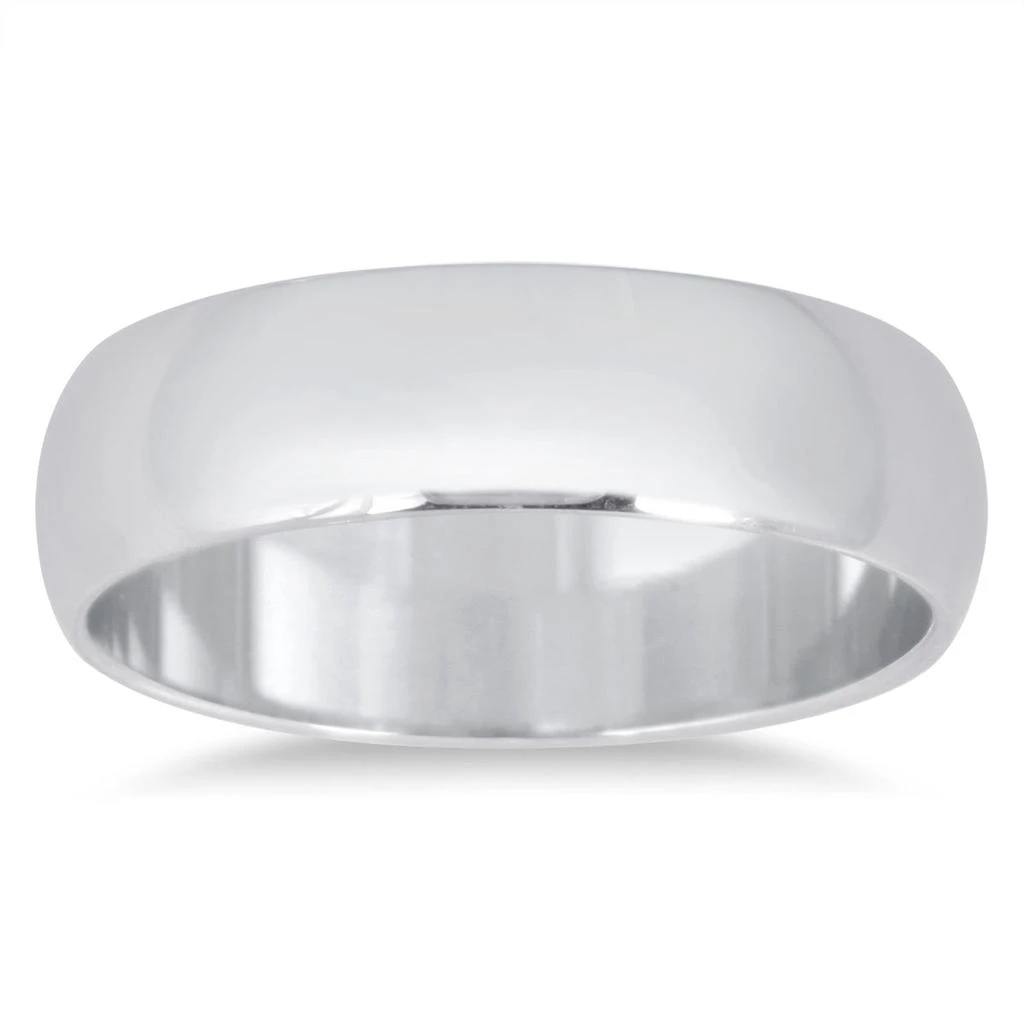 商品SSELECTS|5Mm Domed Comfort Fit Wedding Band In 10K White Gold,价格¥3295,第1张图片