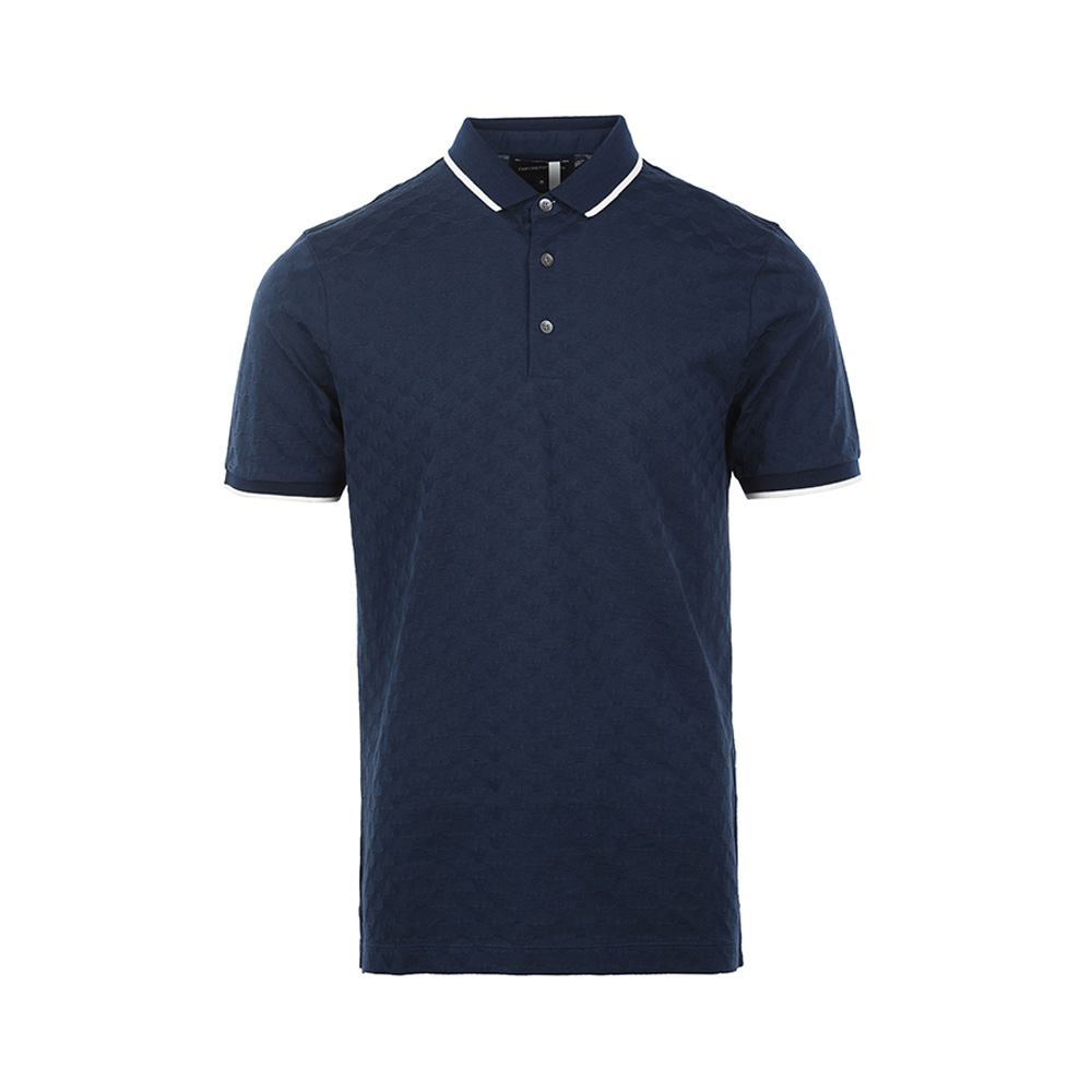 EMPORIO ARMANI 男深蓝短袖T恤 8N1FP0-1JHWZ-0947商品第1张图片规格展示