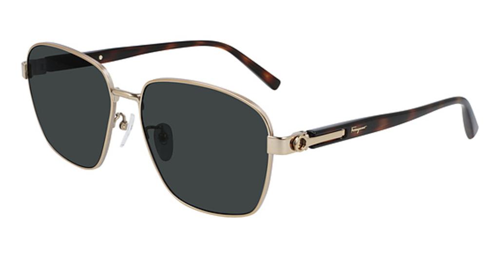Salvatore Ferragamo Dark Grey Square Mens Sunglasses SF502SA 717 61商品第1张图片规格展示