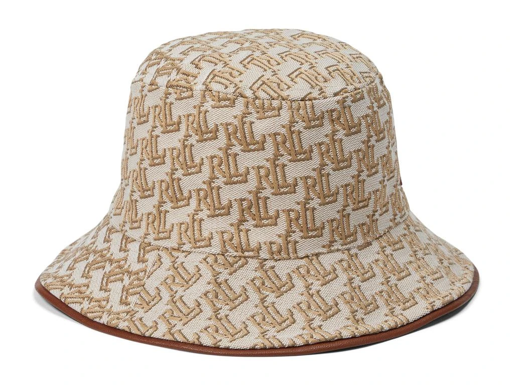 商品Ralph Lauren|Monogram Bucket Hat with Leat,价格¥723,第2张图片详细描述