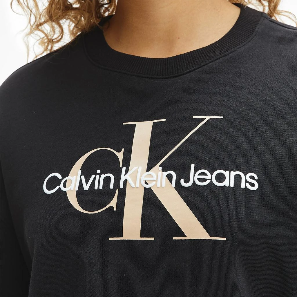 商品Calvin Klein|Calvin Klein Jeans Women's Seasonal Monogram Crew Neck Sweatshirt - Ck Black,价格¥298,第3张图片详细描述