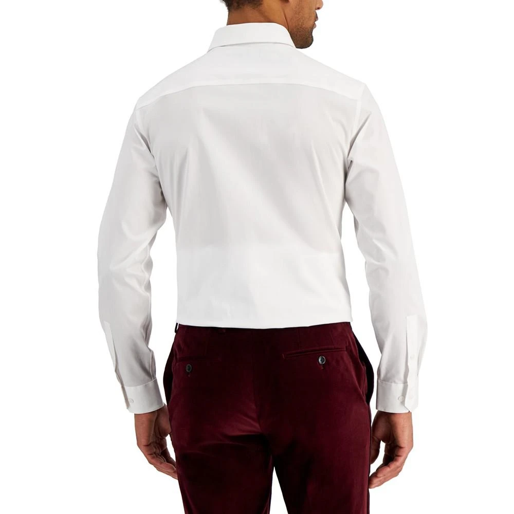 商品Alfani|Men's Slim Fit Pleated Panel Formal Shirt, Created for Macy's,价格¥458,第2张图片详细描述