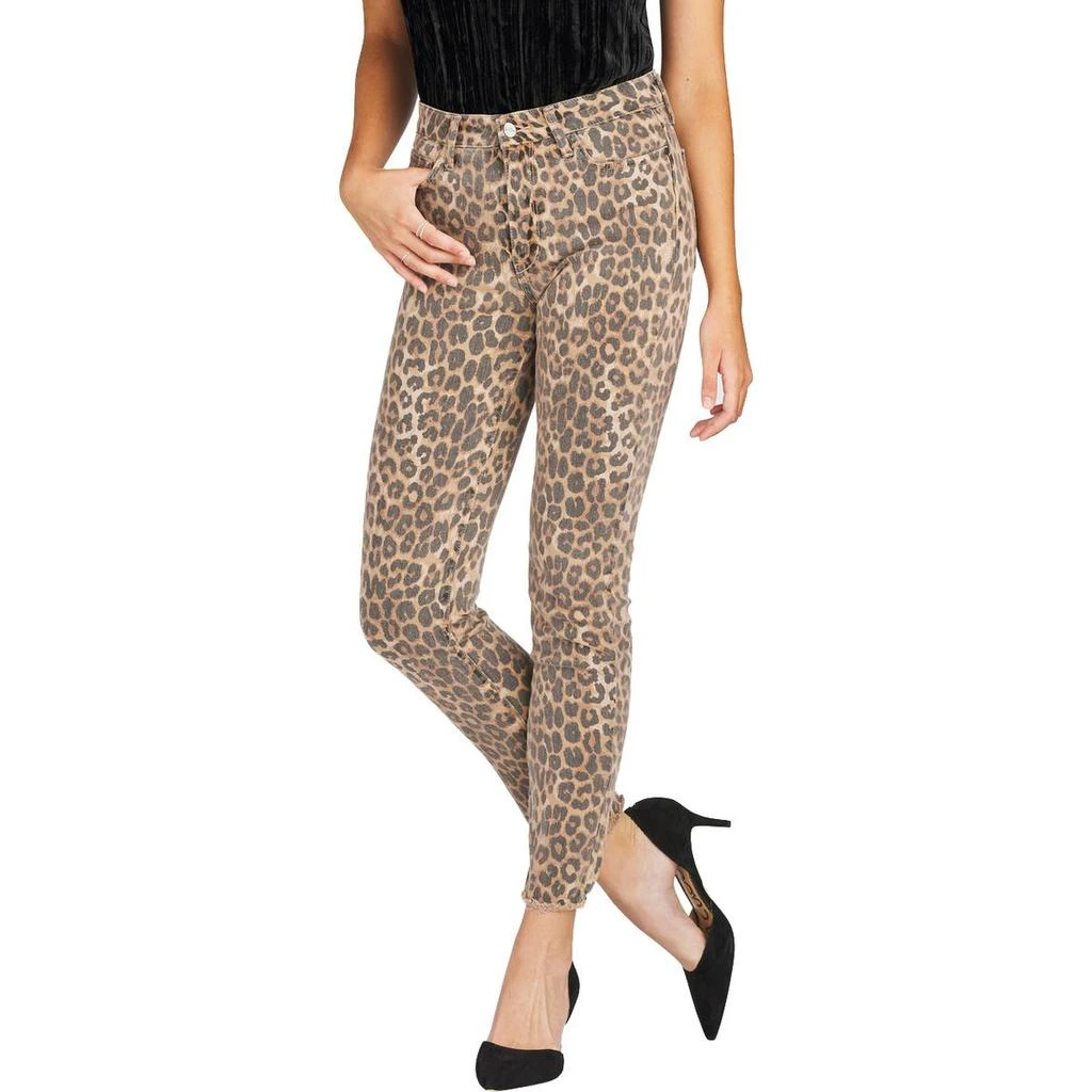 商品Sam Edelman|Sam Edelman Womens The Stiletto High Rise Animal Print Skinny Jeans,价格¥61,第1张图片