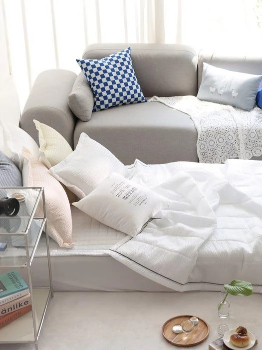 Honey Seersucker Summer Quilted Comforter 商品