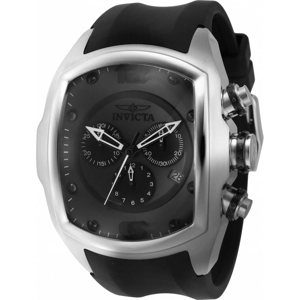 商品Invicta|Invicta Men's Watch - Lupah Chronograph Date Display Black Dial Rubber Strap | 43638,价格¥961,第1张图片