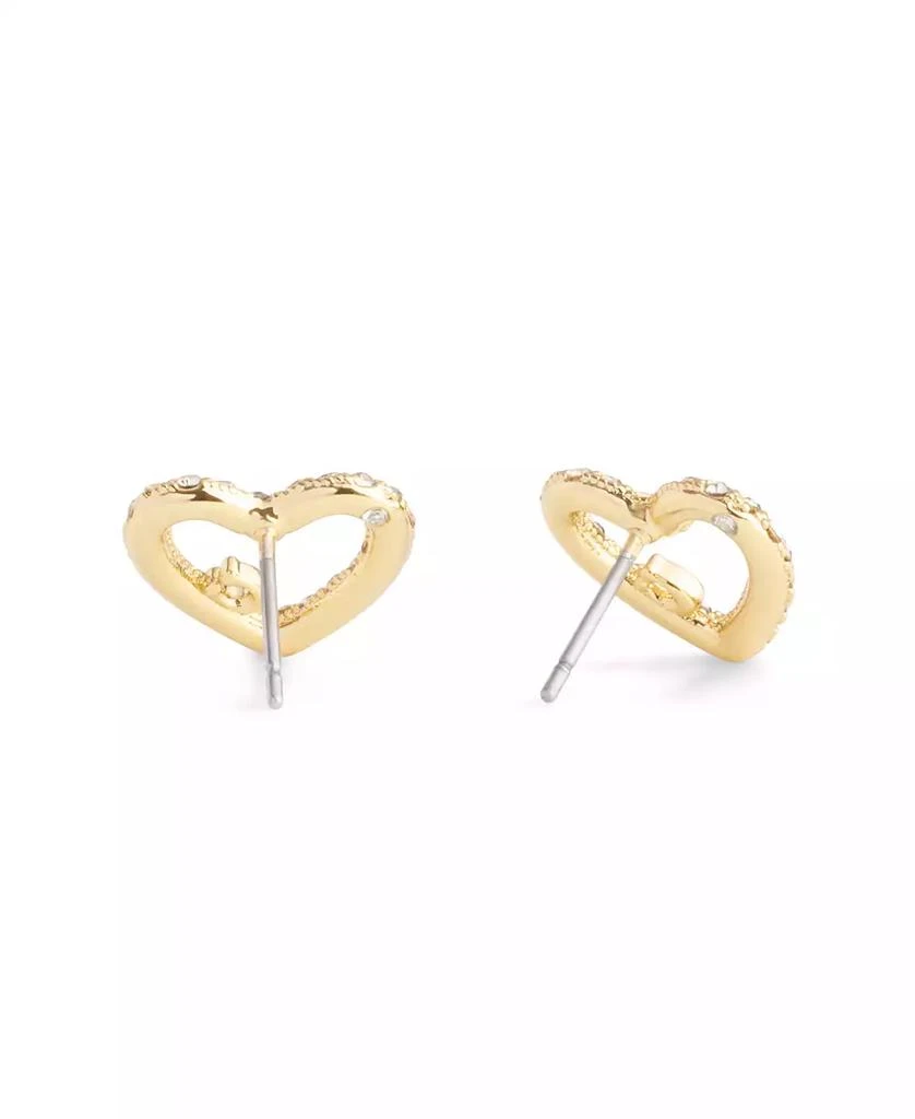 商品Coach|Faux Stone Signature Pavé Heart Stud Earrings,价格¥514,第2张图片详细描述