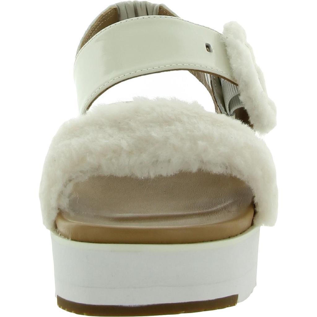 商品UGG|Ugg Womens Le Fluff Mixed Media Slip On Flatform Sandals,价格¥634,第5张图片详细描述