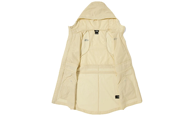 商品[国内直发] The North Face|北面 户外运动皮肤衣可收腰连帽 防风防紫外线防水防晒服 女款 米白色,价格¥523,第4张图片详细描述