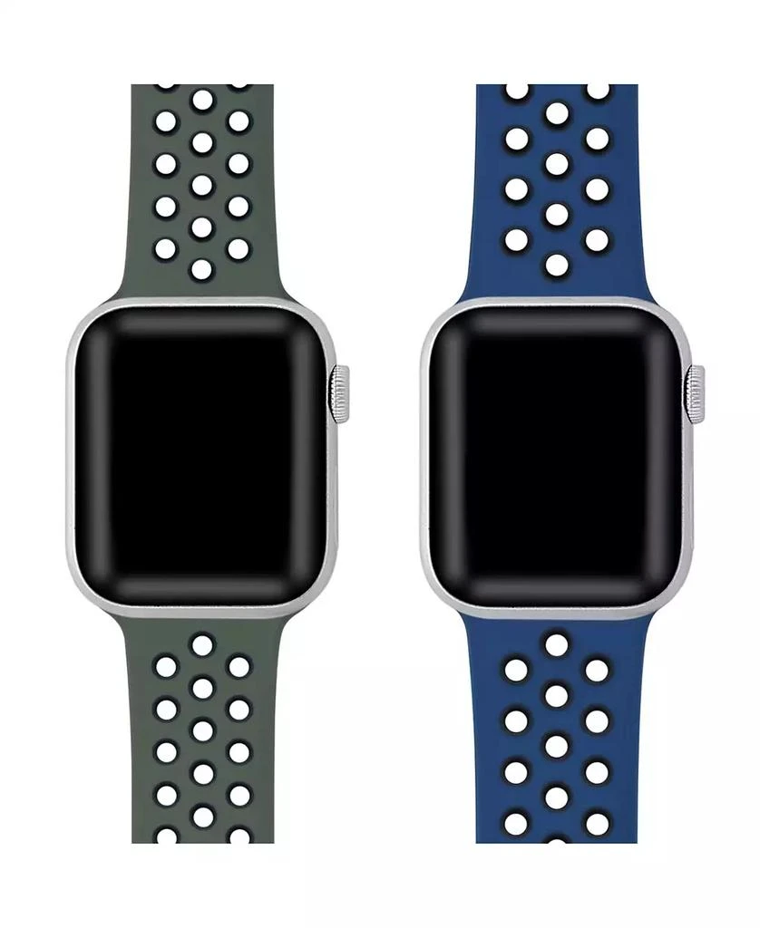 商品Posh Tech|2 Pack Silicone Band for Apple Watch 44,45,46,49mm,价格¥225,第3张图片详细描述