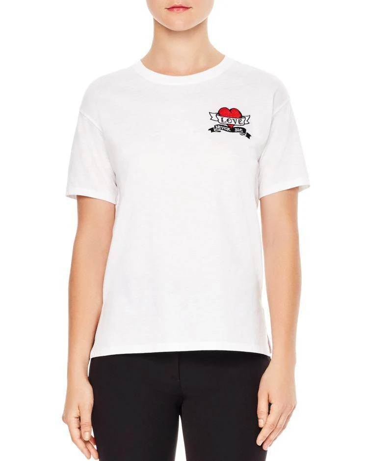 商品Sandro|Eden "Love Never Die" Graphic Tee,价格¥355,第1张图片