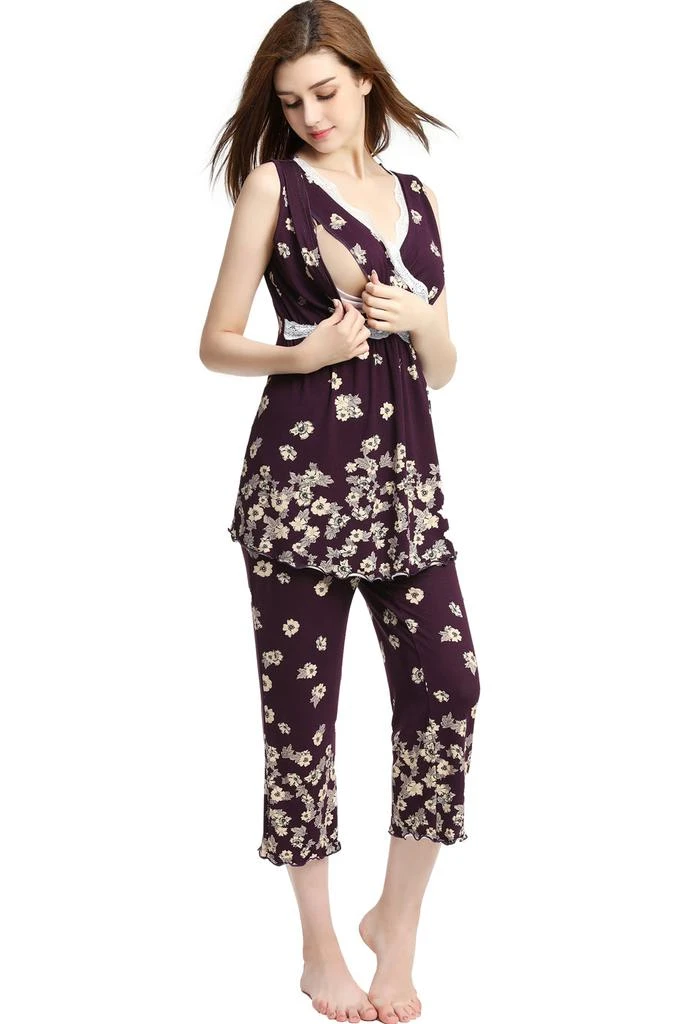 Loren Maternity Nursing Pajama Set 商品