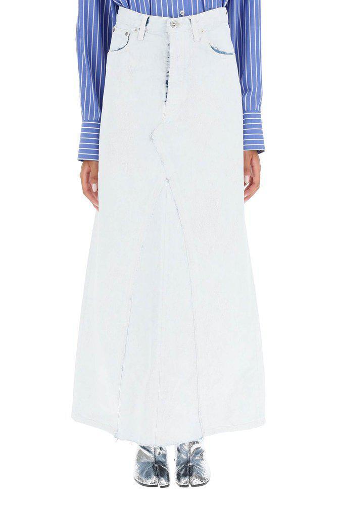 商品MAISON MARGIELA|Maison Margiela Raw-Cut Hem Midi Skirt,价格¥2747-¥4417,第1张图片