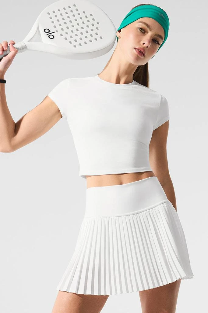 商品Alo|Grand Slam Tennis Skirt - White,价格¥685,第4张图片详细描述