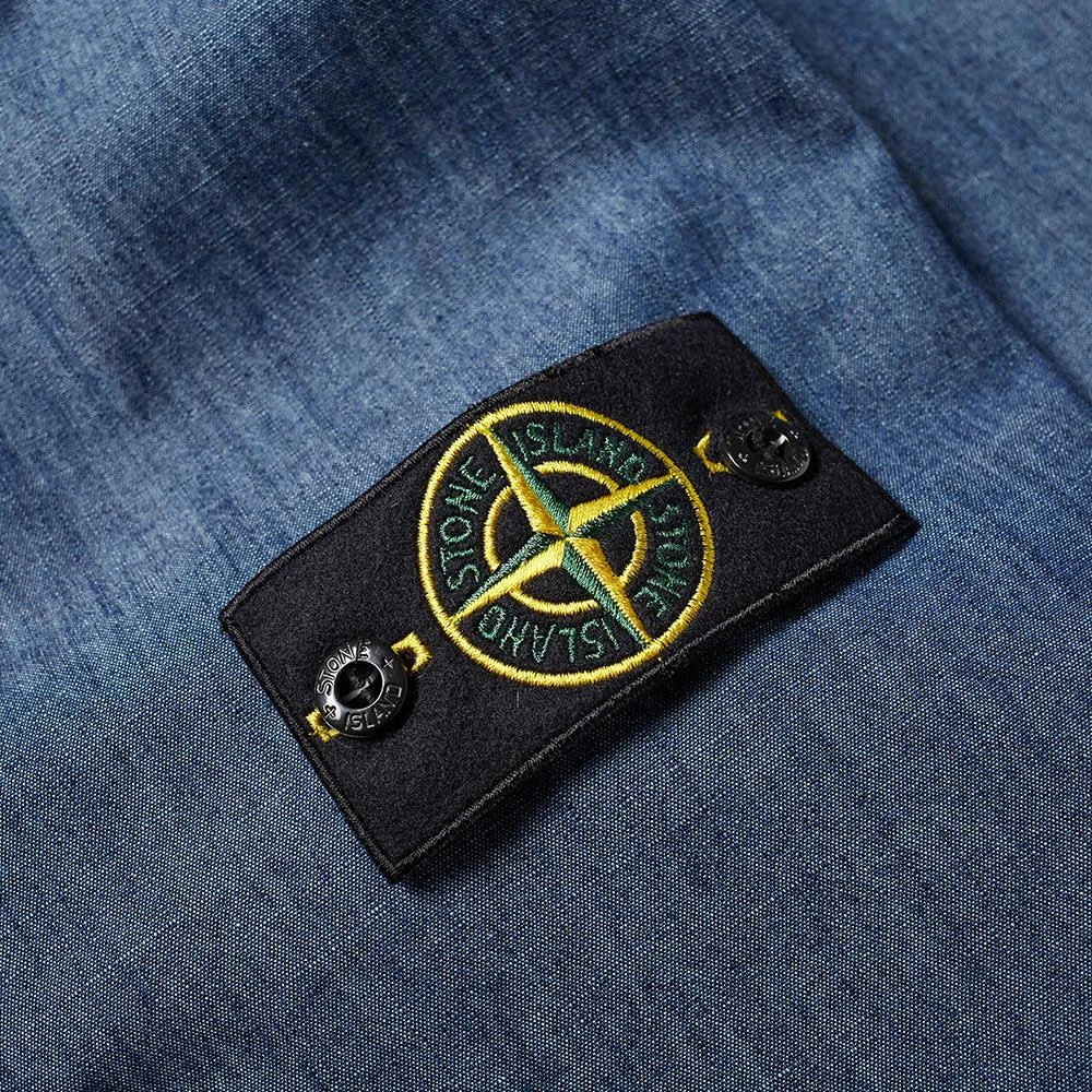 商品Stone Island|Stone Island Chambray Trench Coat,价格¥4418,第4张图片详细描述
