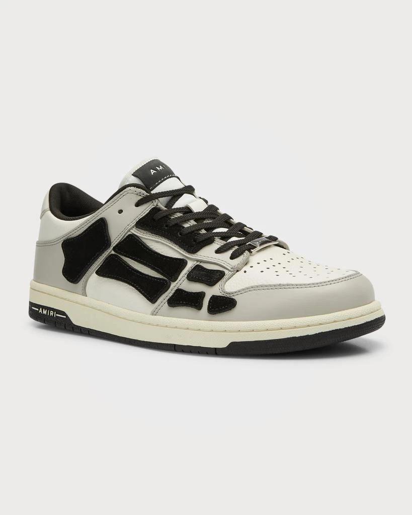 商品AMIRI|Men's Skeleton Appliqué Leather Low-Top Sneakers,价格¥2738,第4张图片详细描述