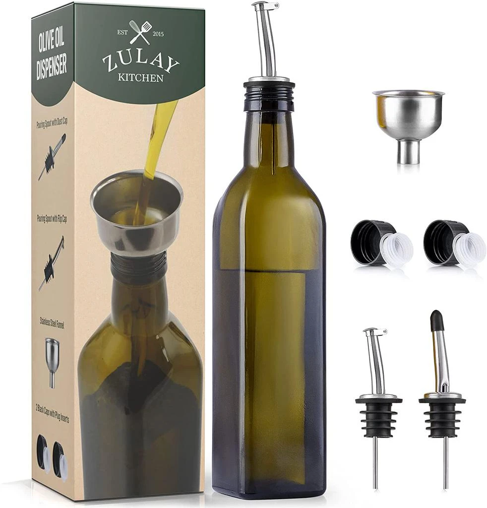 商品Zulay|Zulay Kitchen Olive Oil Bottle Dispenser with Spout,价格¥174,第4张图片详细描述