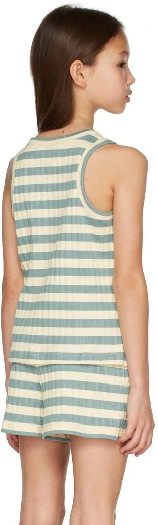 商品Tinycottons|Kids Yellow & Green Stripes Tank Top,价格¥102,第4张图片详细描述